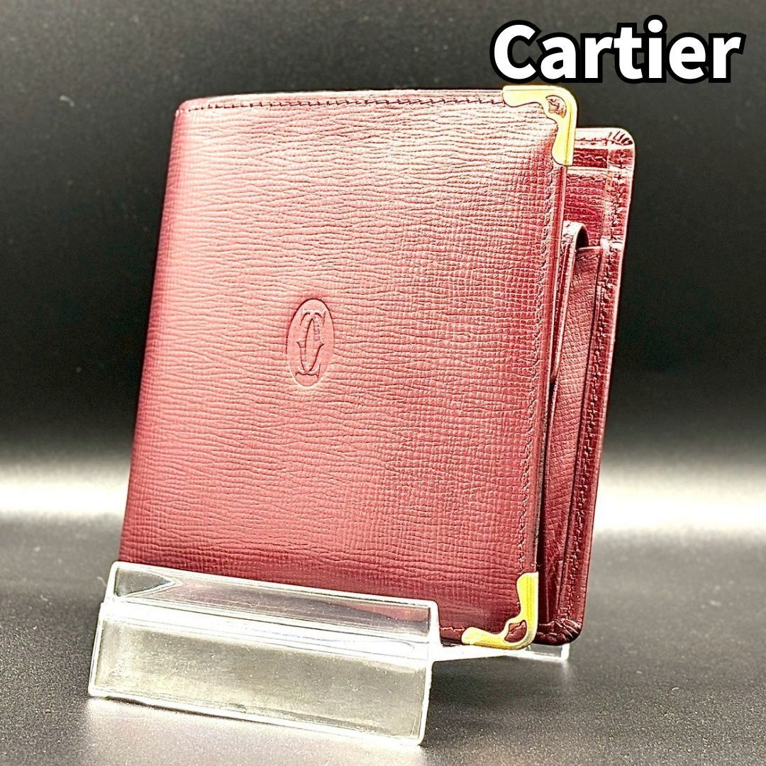 【美品】Cartier カルティエ 二つ折り財布 Cartier ゴールド フィニッシュ 二つ折り財布 【公式通販】