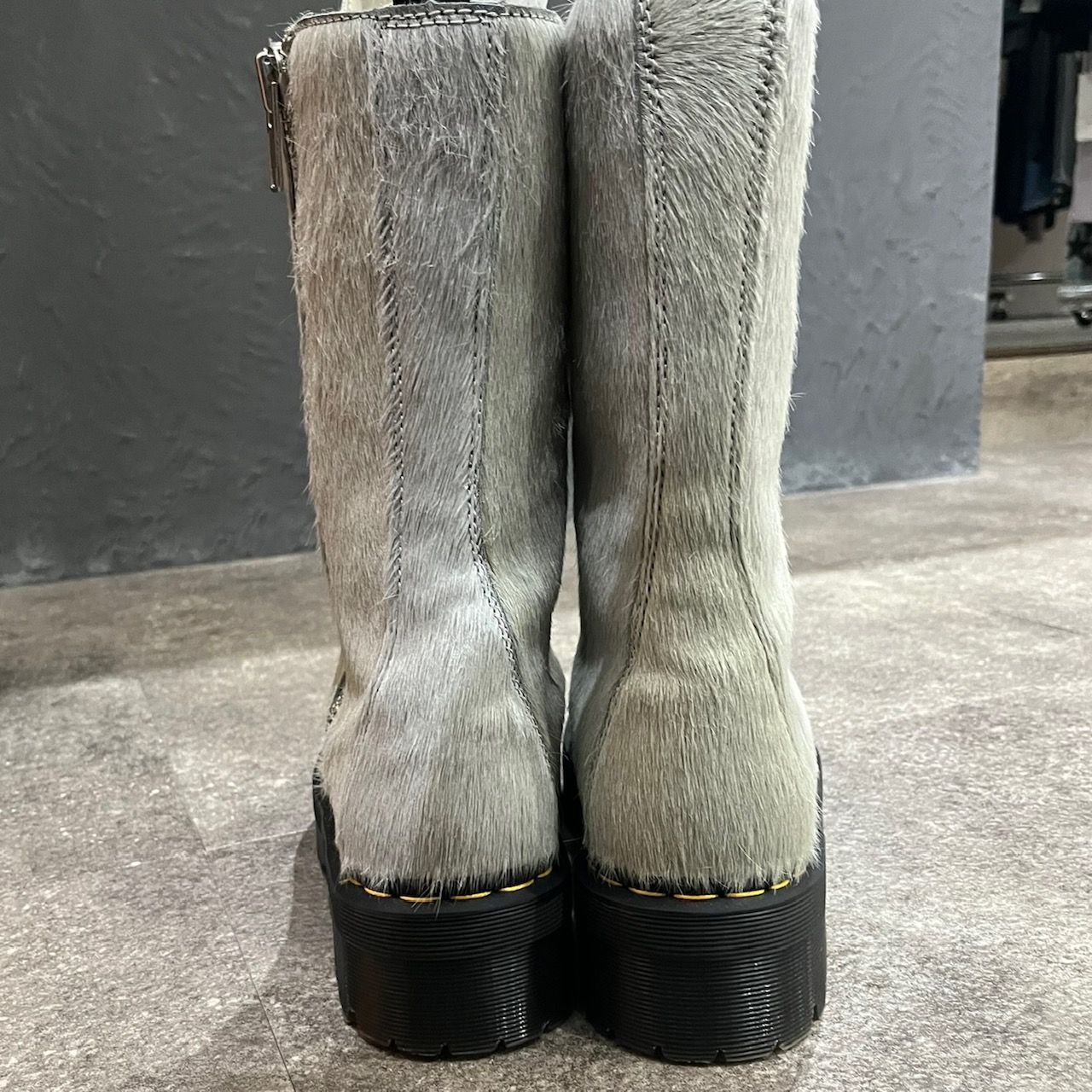 定価116600円 新品 RICK OWENS DR. MARTENS 1918 ハラコ 18ホール 