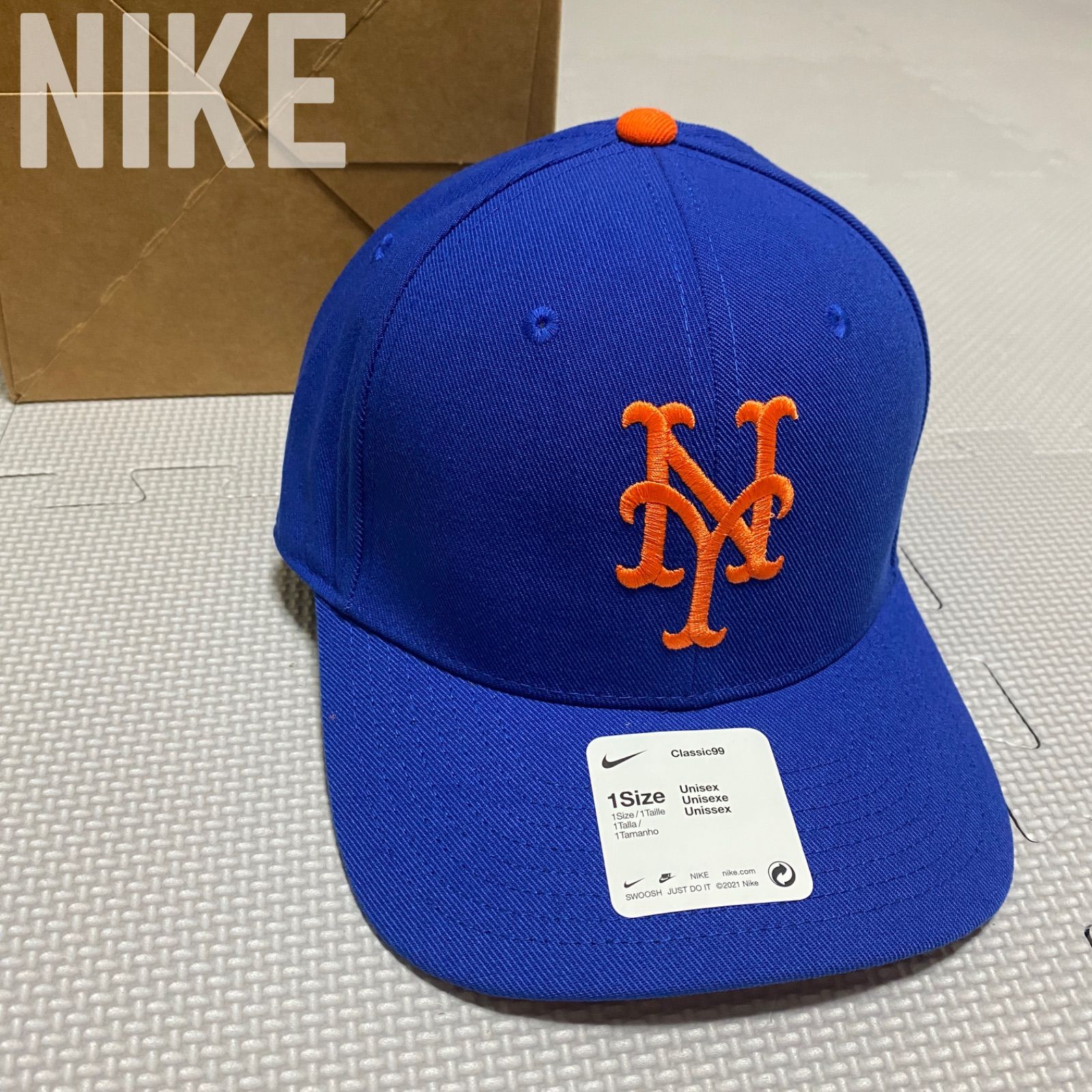 新品】 ナイキ MLB NY メッツ クラシック99キャップ（メッツブルー