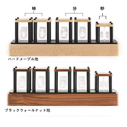 人気商品】ニキシー管 クロック 時計 擬発光管時計 レトロモダン