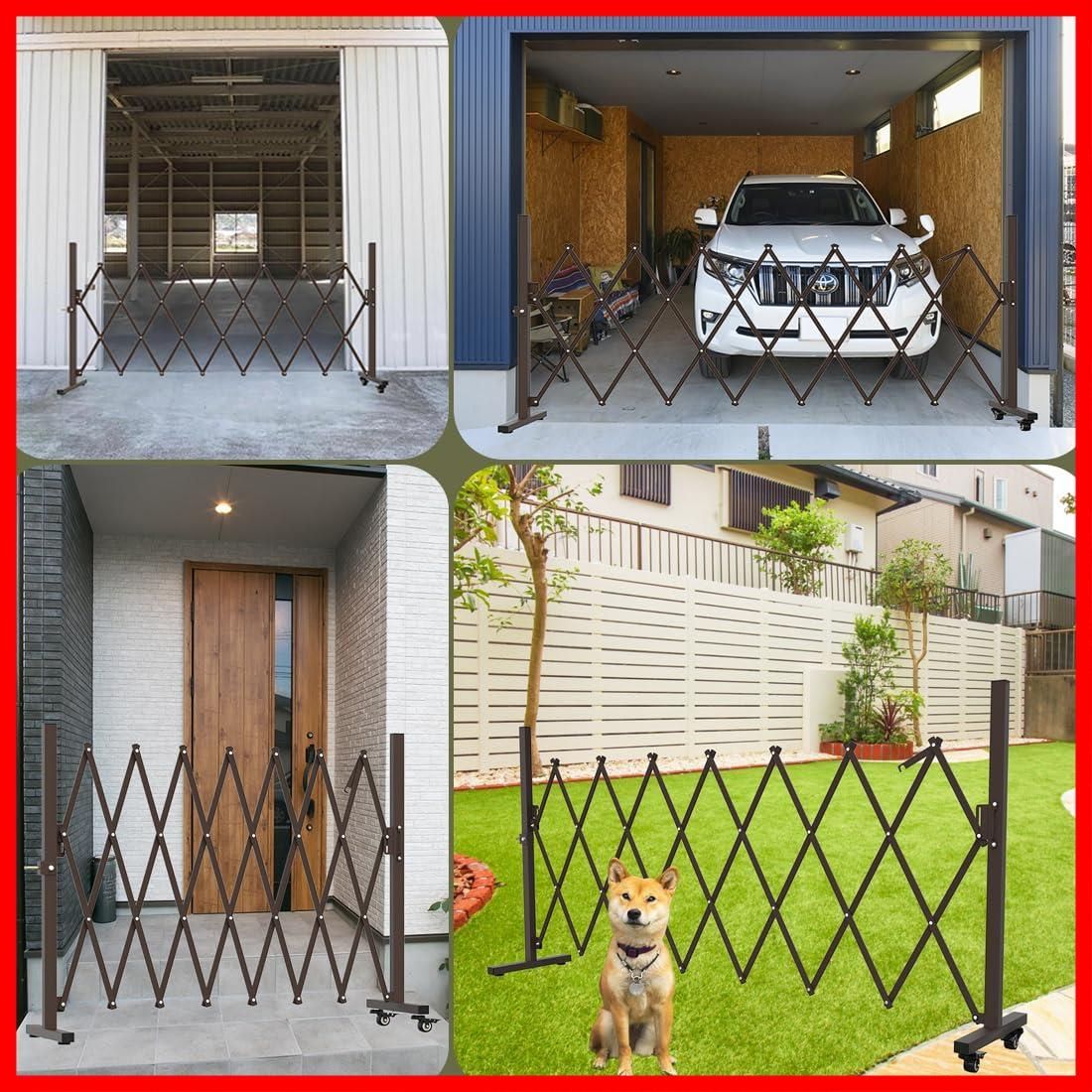 伸縮フェンス 駐車場ゲート
