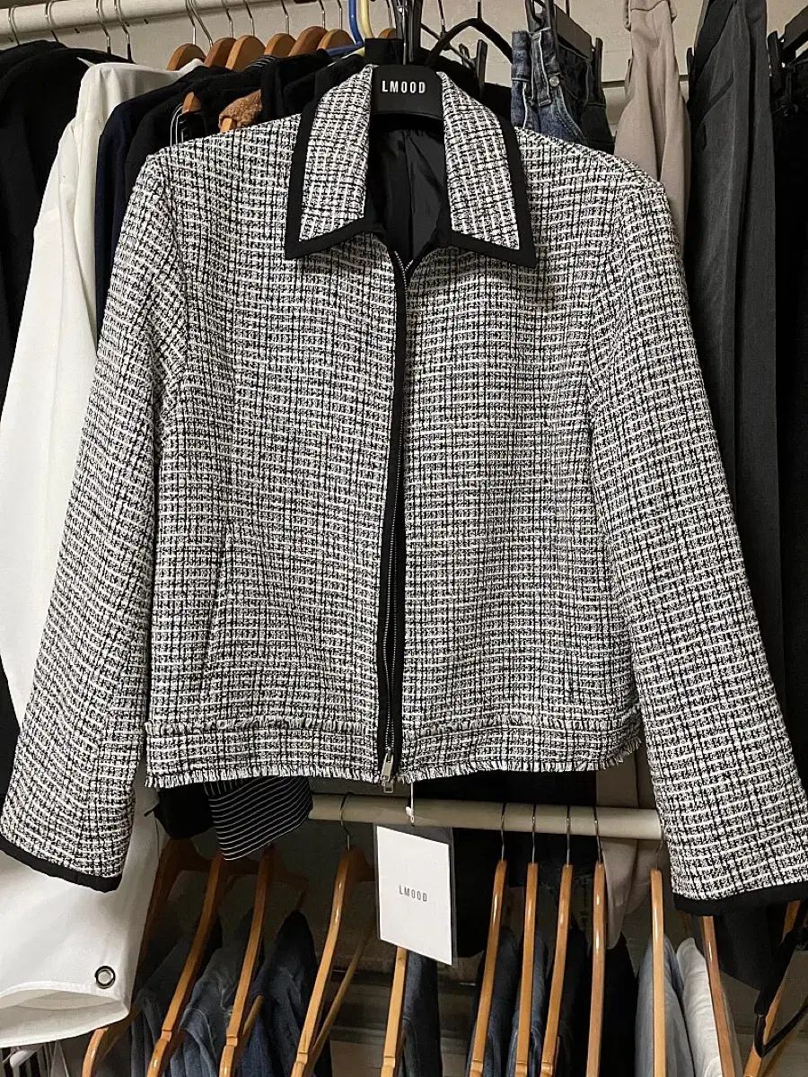 エルムード パタル ツイード トラッカー ジャケット クリーム WWW_NOITHATQUANGTHANH_NET