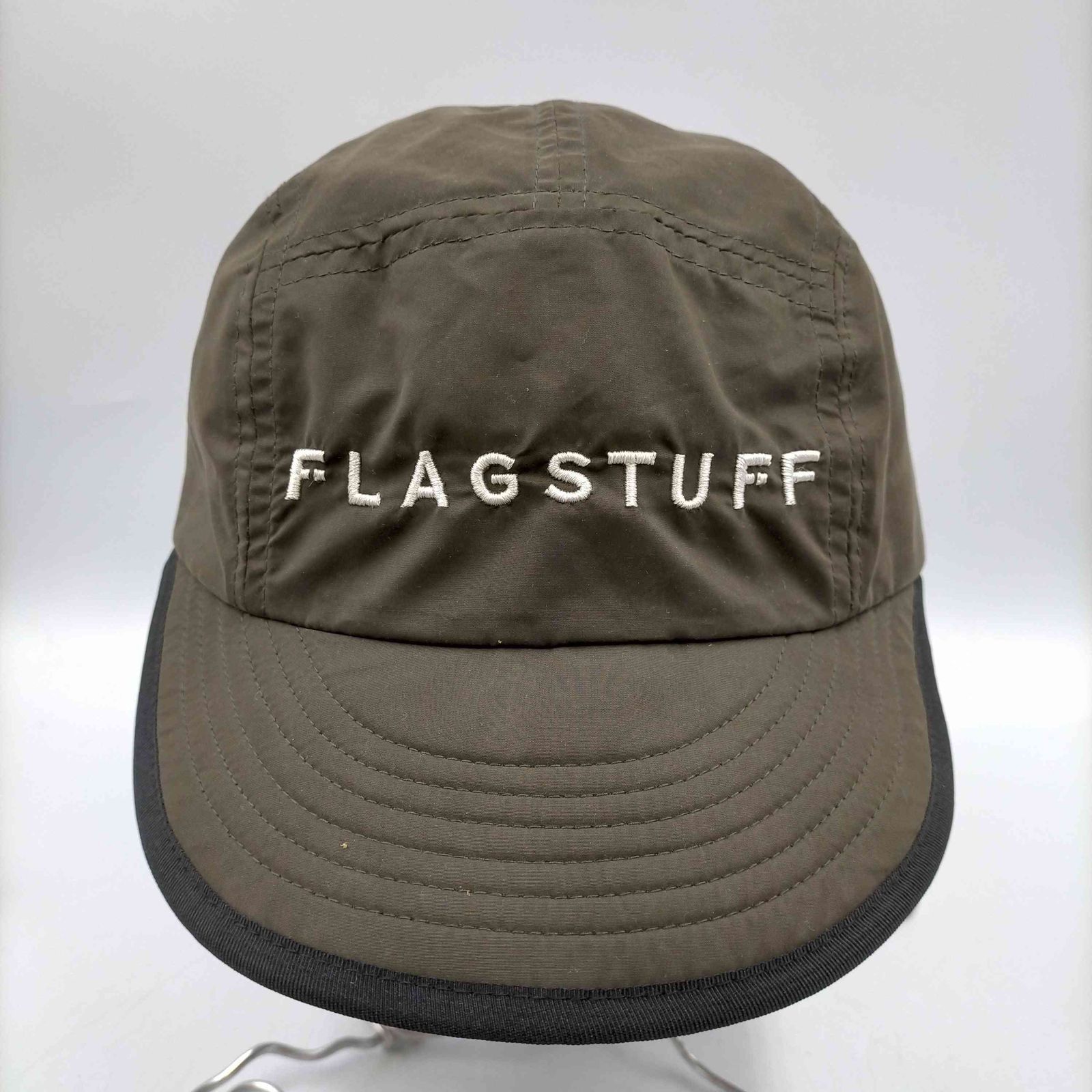 フラッグスタフ FLAGSTUFF ロゴ刺繍 ナイロンキャップ メンズ FREE