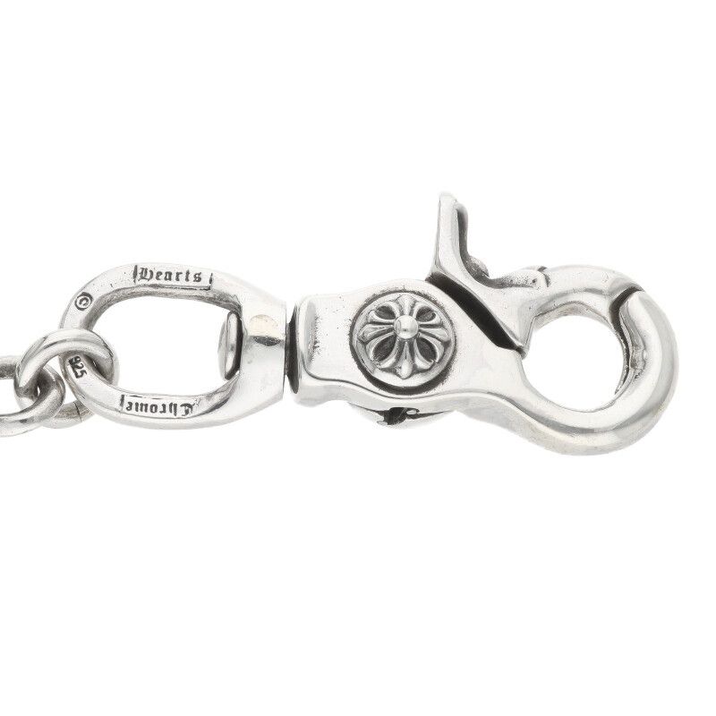 【美品】クロムハーツ 9LINKローラーウォレットチェーン　ロング クロムハーツ ROLLER LONG-T/2クリップ9LINKロングローラー シルバー