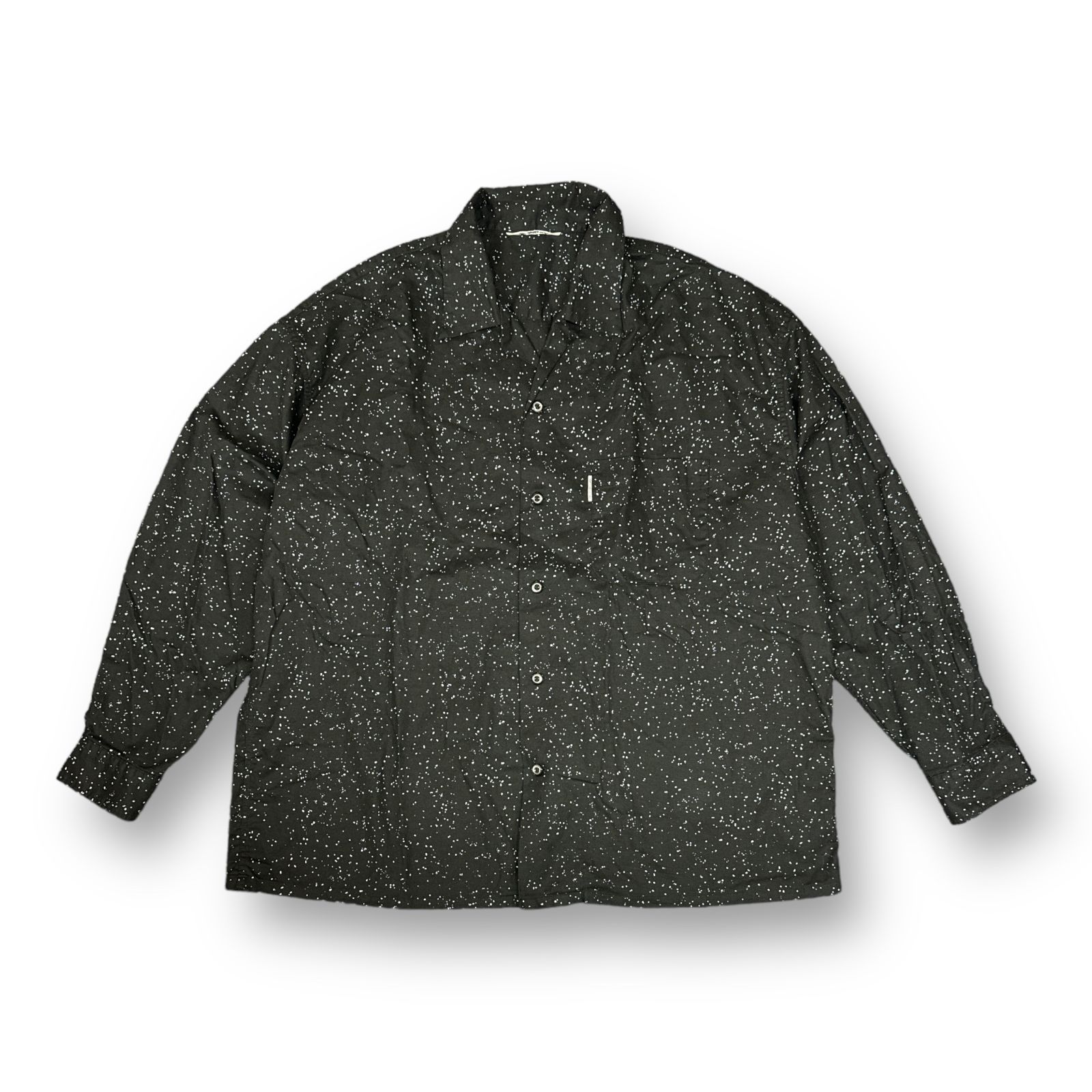 定価23100円 □ COOTIE 21AW Splatter Open-Neck L/S Shirt