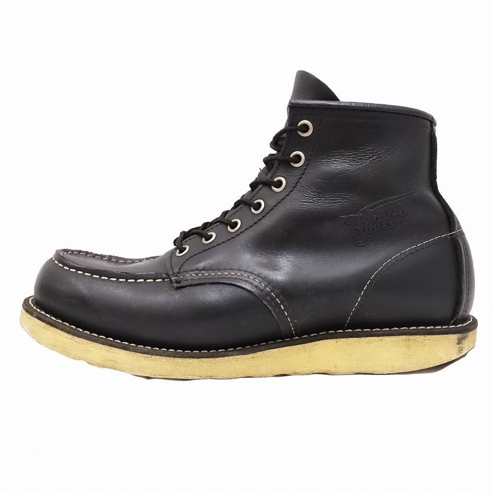 レッドウィング8130 9D 27.5㌢ RED WING 8130 / IRISH SETTER MOC TOE BOOTS BLACK / レッド