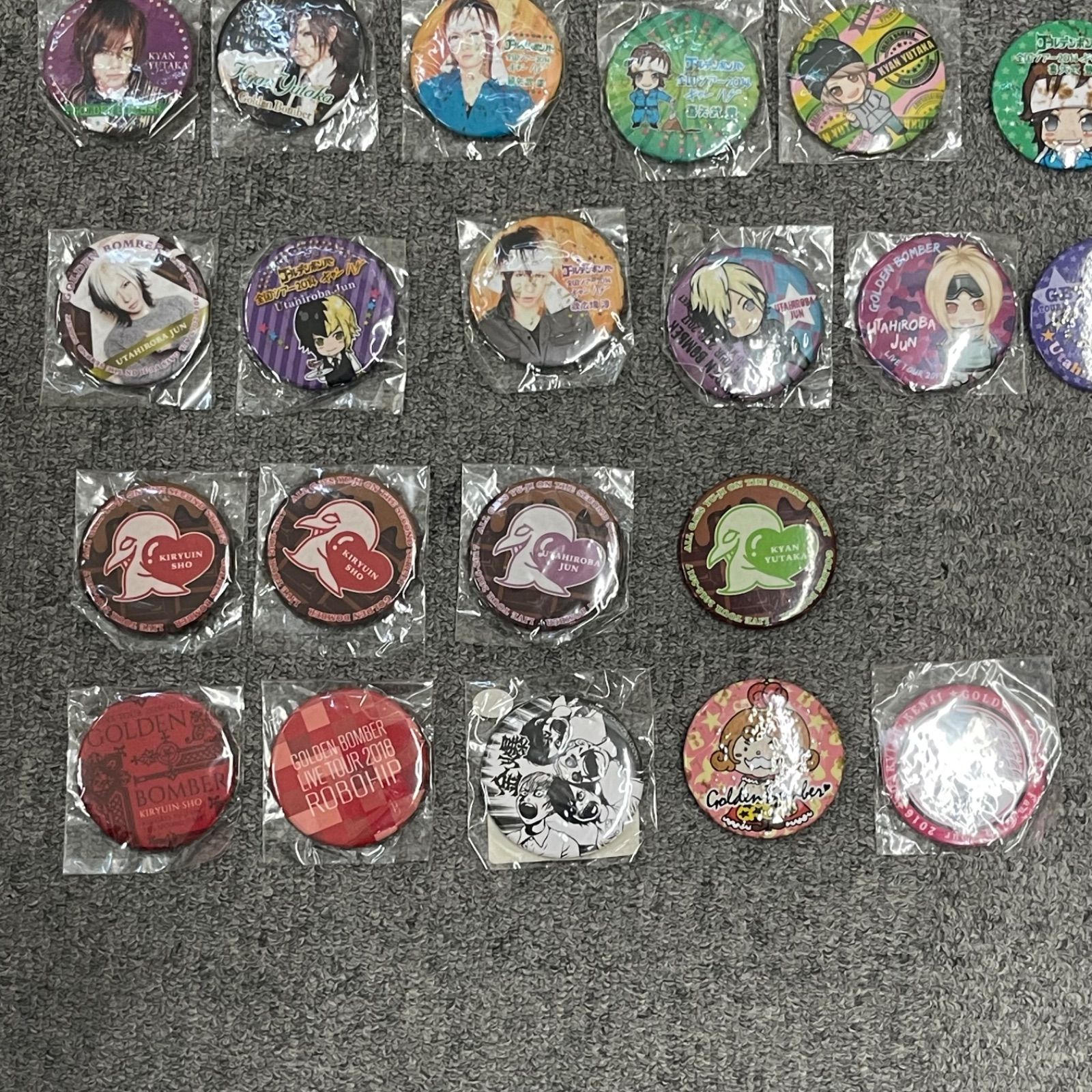 金爆 ゴールデンボンバー 喜矢武豊 缶バッチ ミラー ぬいぐるみ まとめ