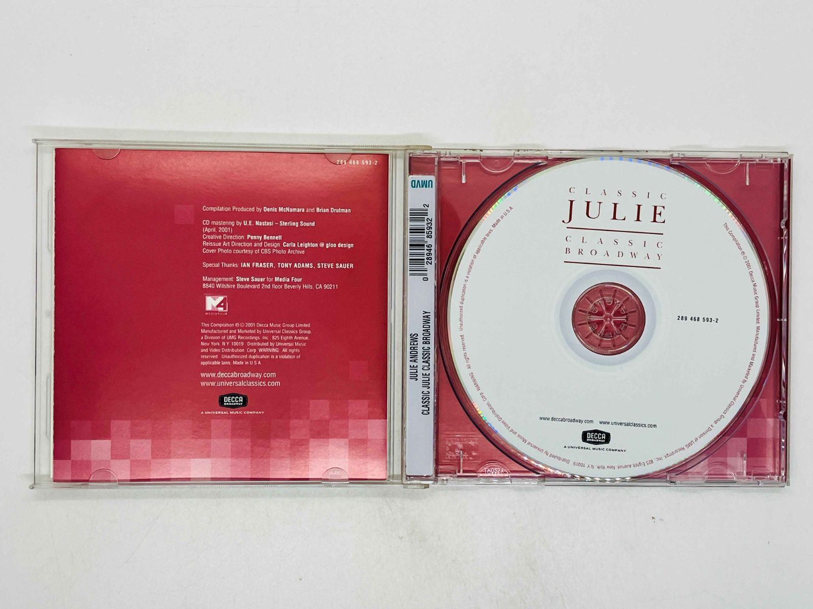 CD JULIE ANDREWS / CLASSIC JULIE CLASSIC BROADWAY AY