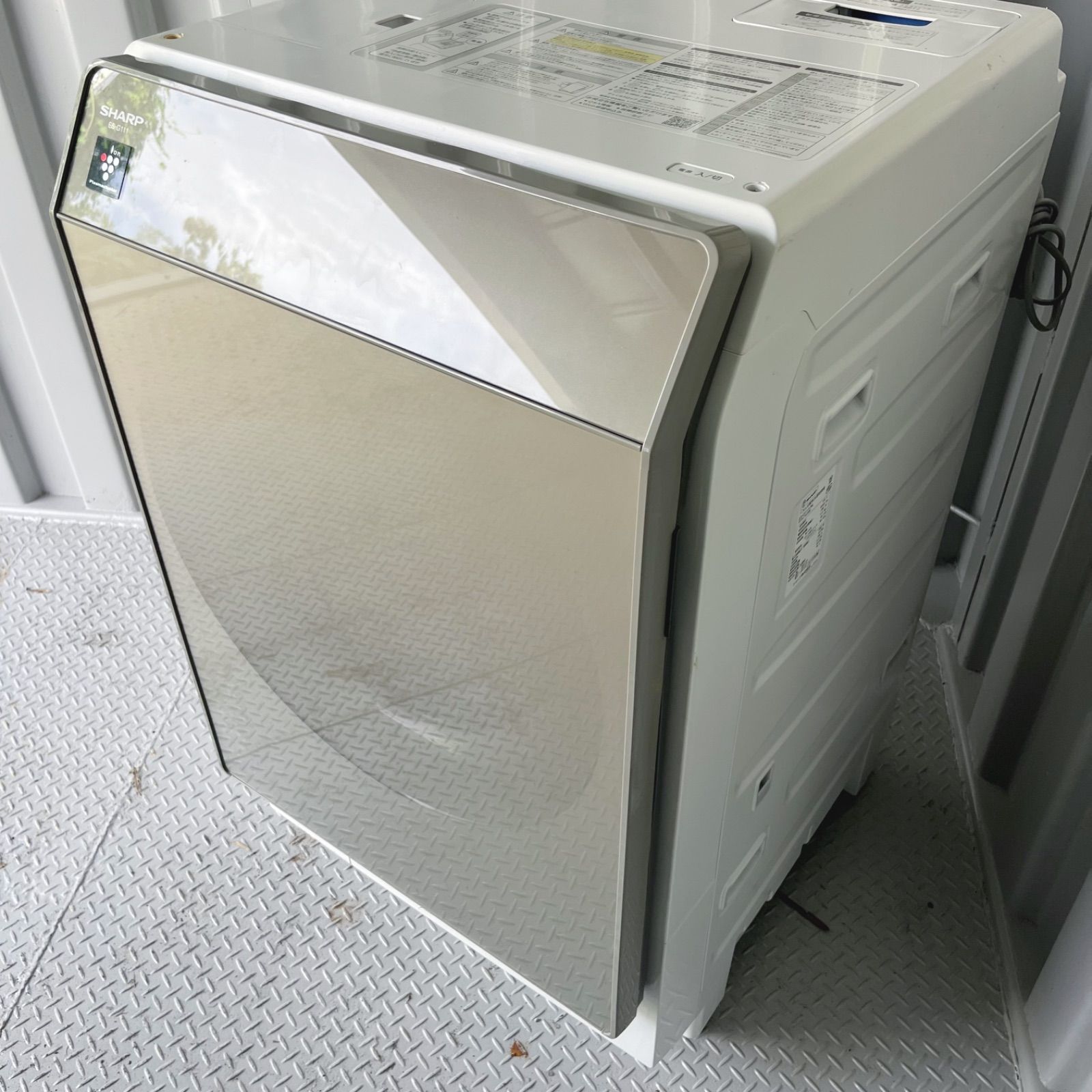 171取付無料！熱乾燥搭載！高性能SHARPミラーデザインドラム式洗濯機！ 171取付無料！熱乾燥搭載！高性能SHARPミラーデザインドラム式洗濯機