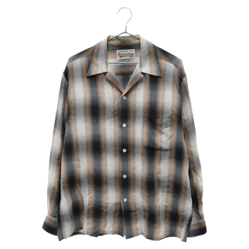 WACKO MARIA ワコマリア 22SS OMBRE CHECK OPEN COLLAR SHIRT オンブレ