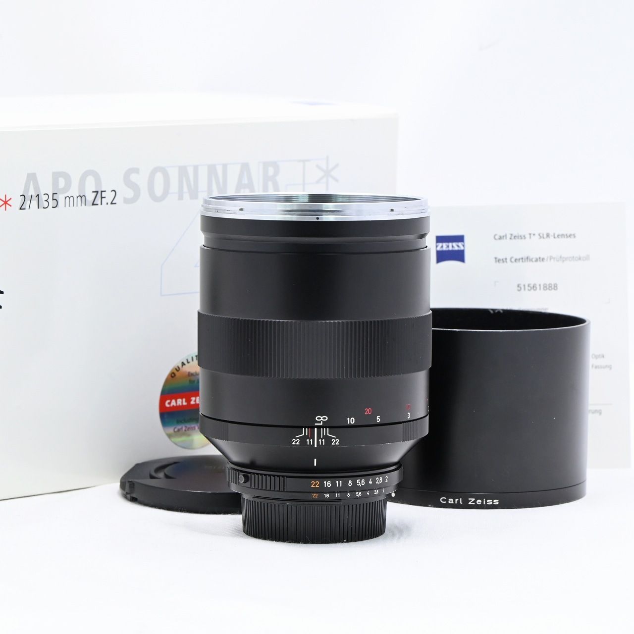 Carl Zeiss APO 135mm F2 ZF.2（ニコンF用） カールツァイス Carl Zeiss Apo Sonnar T* 135mm F2 ZF.2 ニコン