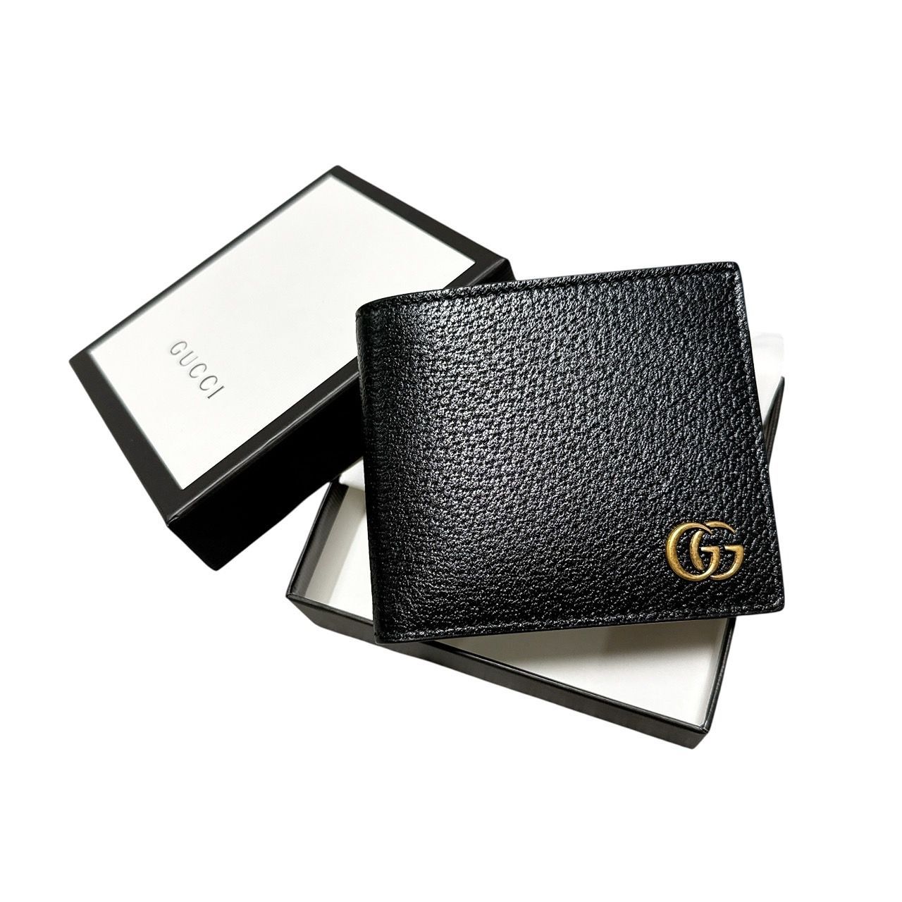 GUCCI グッチ GGマーモント 二つ折り財布 428725 未使用 - メルカリ