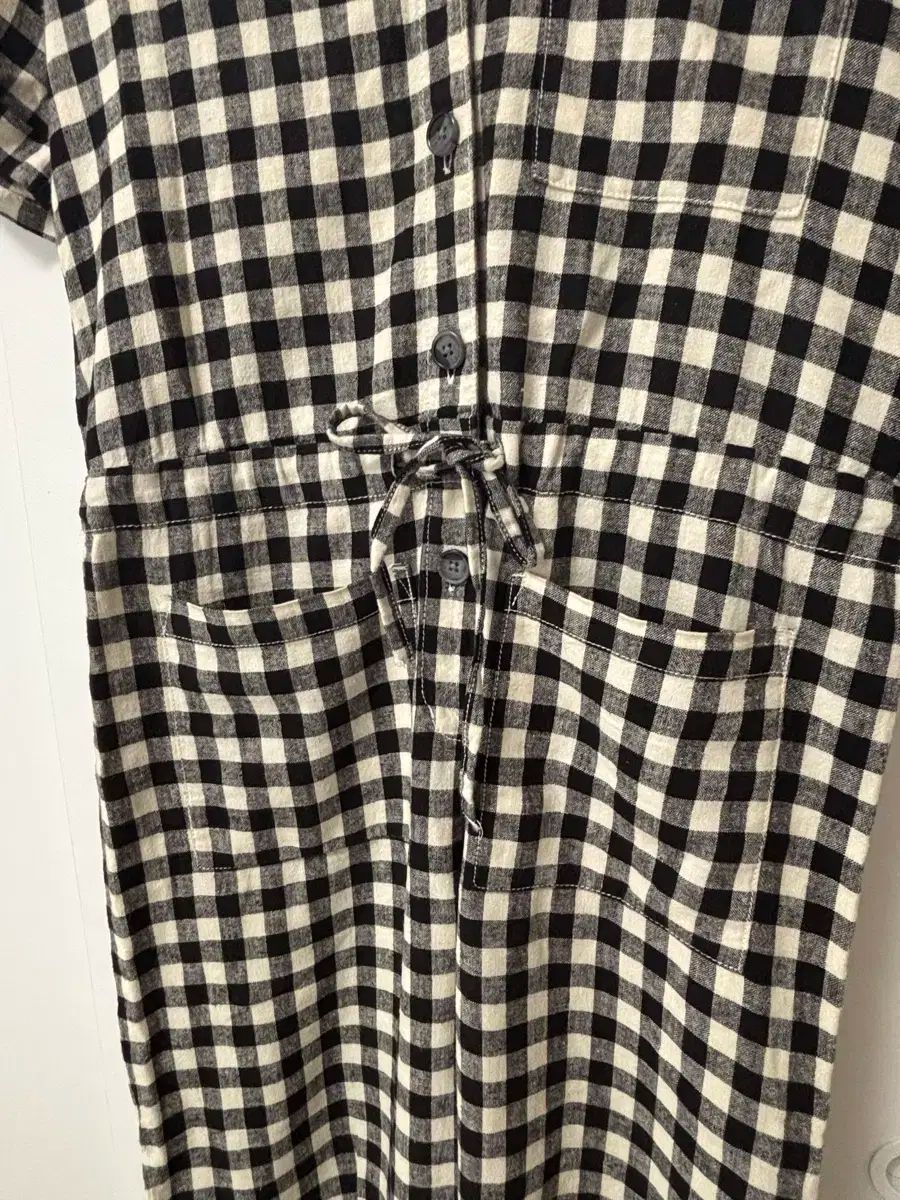 ギンガムチェック オールインワン フェルマータ