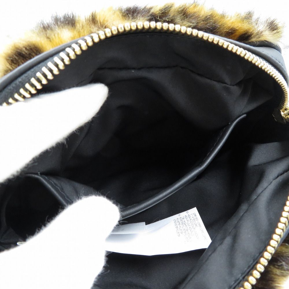 新品 メゾン マルジェラ グラムスラム レオパード柄 ファー ショルダー