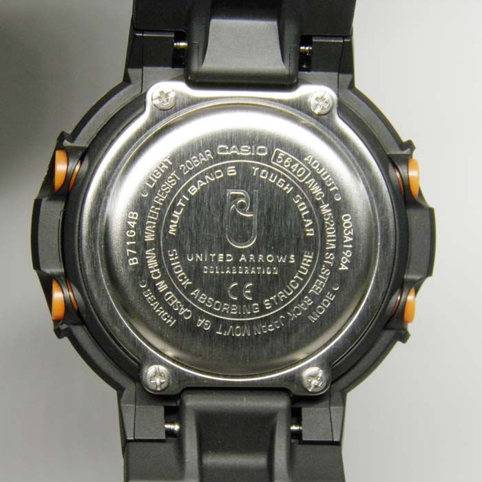 CASIO(カシオ)G-SHOCK(ジーショック)Gショック AWG-M520UA-1EJR BEAUTY&YOUTH別注 UNITED  ARROWS(ユナイテッドアローズ）アナログモデル【美中古】