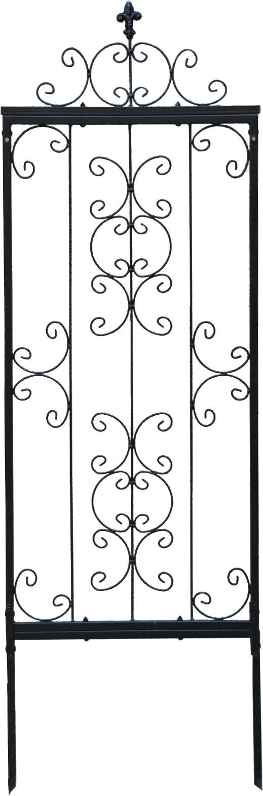 ガーデンガーデン IBフェンス アイアン ローズパネルフェンスセット Mサイズ 幅45×高さ138cm トレリス ウォールデコ ハイフェンス IBF-RSPNL-FST138