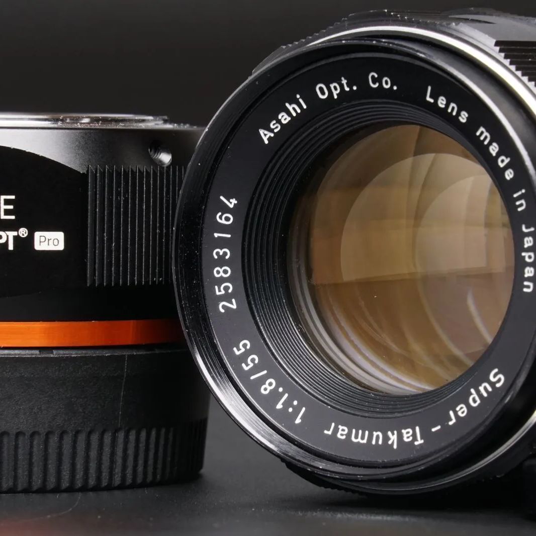 SuperTakumar 55mm f/1.8 M42-Eマウント変換セット Super Takumar 55mm F1.8 M42-Eマウントアダプターセット
