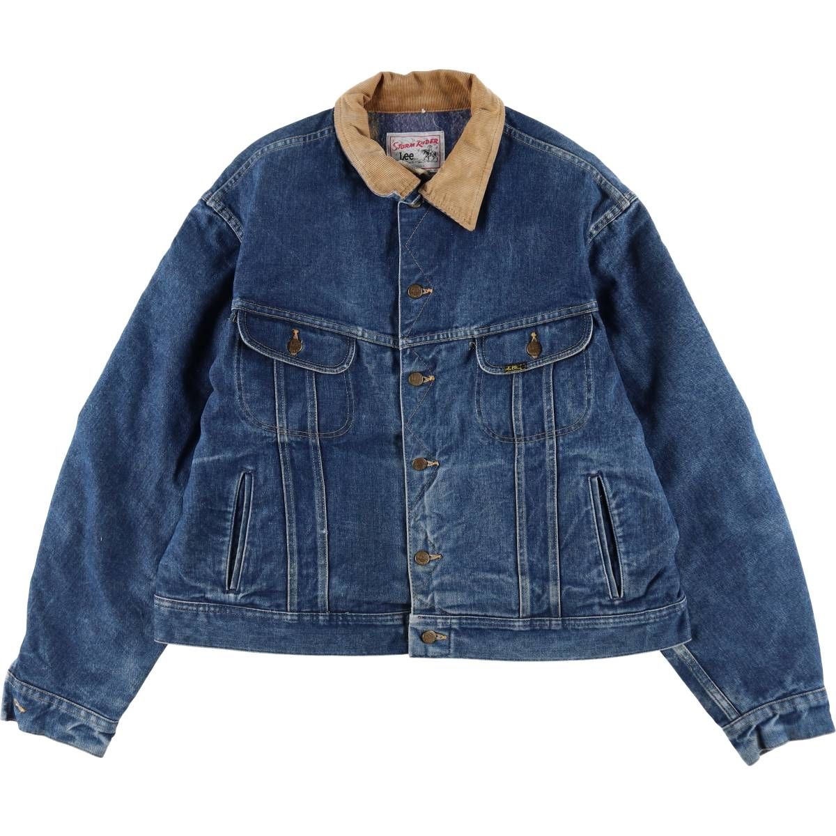 【美品】80’ｓ Lee ストームライダー USA製 34R Leeストームライダー 34R サイズS相当 Gジャン USA製 古着 70~80年代
