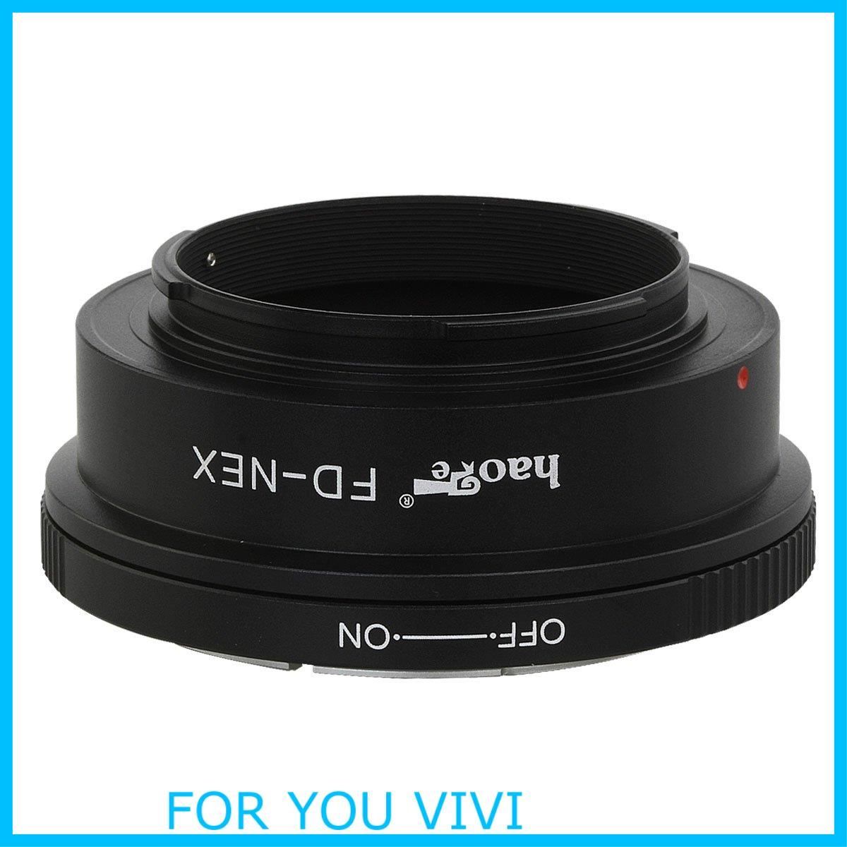 【在庫処分】Haoge レンズマウントアダプター Canon FDマウントレンズ用 Sony EマウントNEXカメラ対応 a3000
