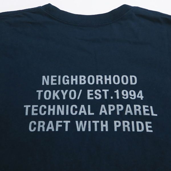 NEIGHBORHOOD ネイバーフッド 23AW NH.TEE LS-7 232PCNH-LT07 クルーネック ロングスリーブ Tシャツ ネイビー ロンT カットソー 長袖