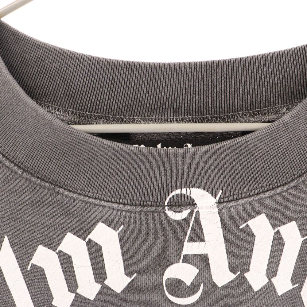 Palm Angels (パームエンジェルス) Curved Logo Sweatshirt カーブロゴ