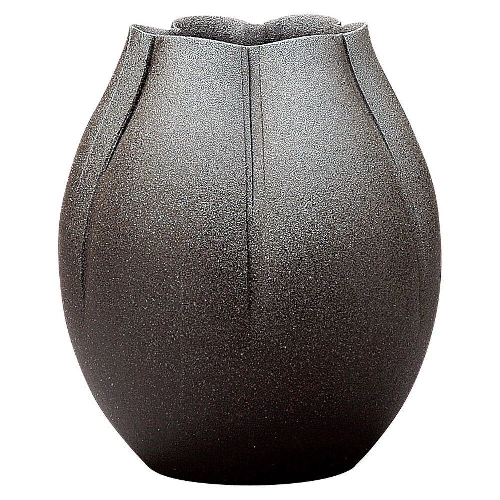 【信楽焼】花瓶　フラワーベース　丸伊製陶 へちもん 陶器　白峰