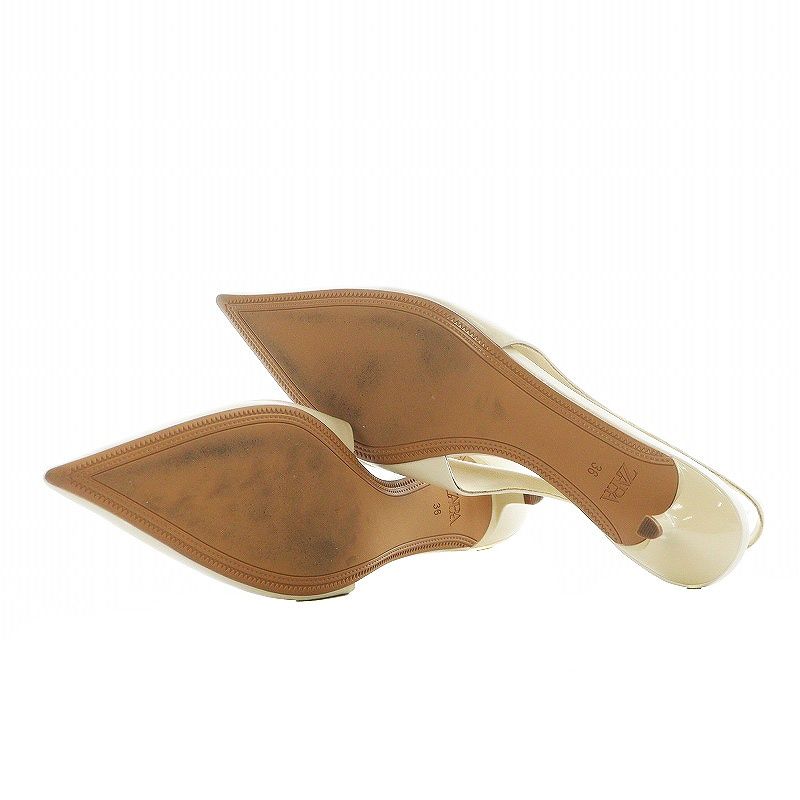 ザラ ZARA キトンヒールスリングバックシューズ パンプス ストラップ