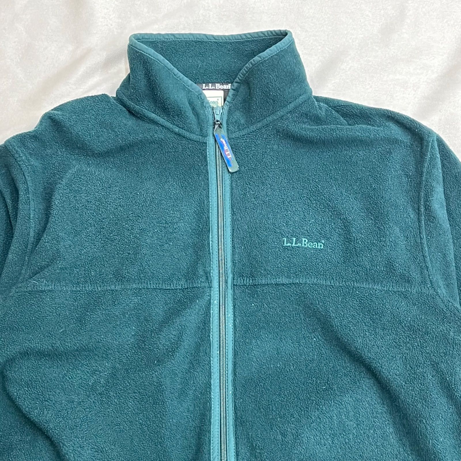 L.L.Bean フリースジャケット メンズ サイズL ダークグリーン 緑 