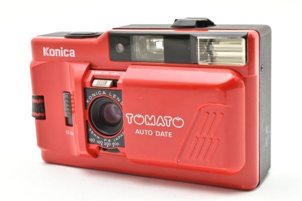 一意の 動作 済み Konica コニカ TOMATO 35mm F4 コンパクトフィルムカメラ 4732_79_40 マフラー