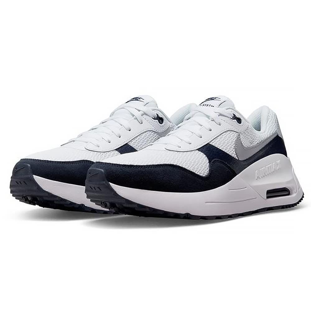 NIKE メンズ エアーマックスシステム スニーカー 靴 シューズ スポーツ 陸上 ランニングシューズ マラソン ジョギング トレーニング DM9537 ホワイト×グレー 102 measurement ホワイト×グレー 102 28.0 cm