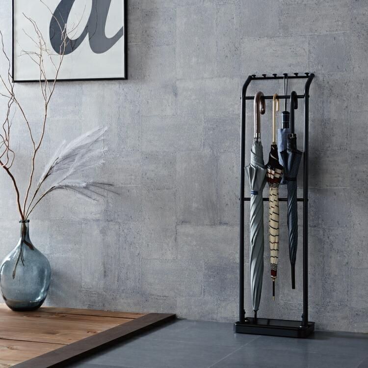 アンブレラハンガー マットブラック スリム傘立て 3kg耐荷重