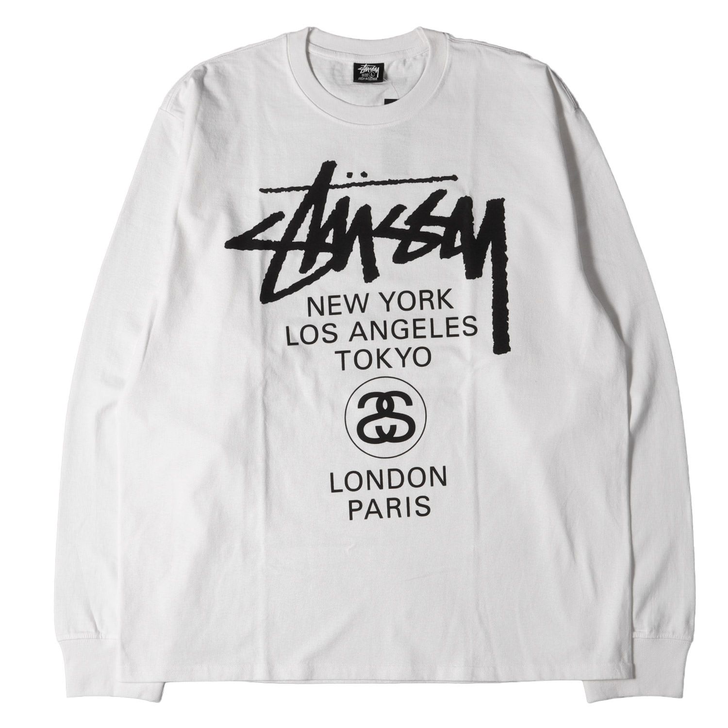 ロンT 白 L ワールドツアー STUSSY - 通販 - hanackenovinky.cz