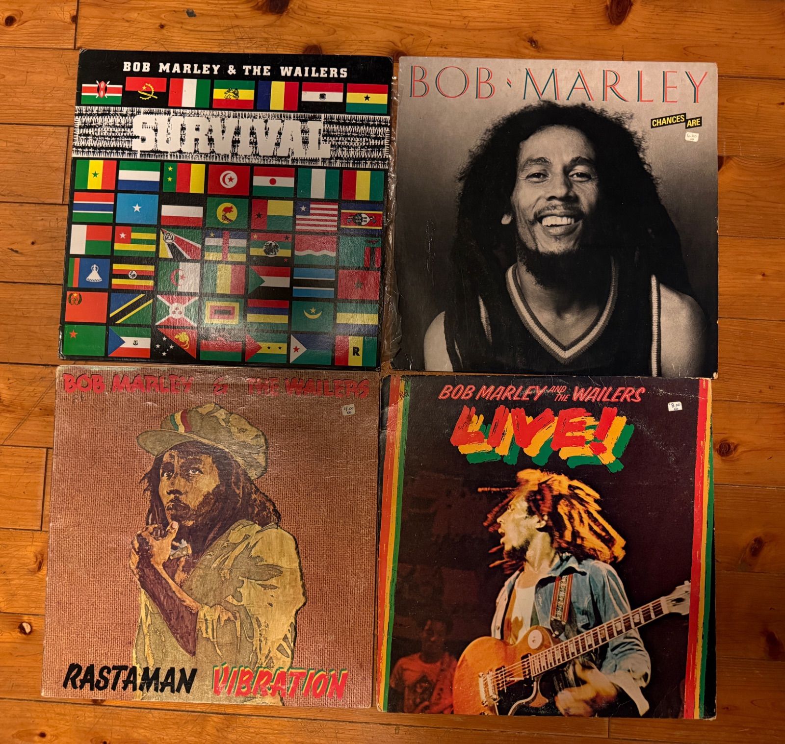 ボブ マーリー レコード 4枚セット Chances Are | Live! | Survival | Rastaman Vibration