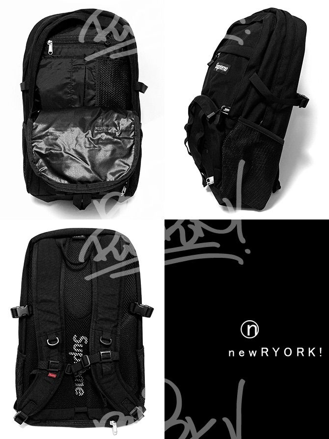 Supreme シュプリーム BACKPACK ブラック 送料無料 kse896