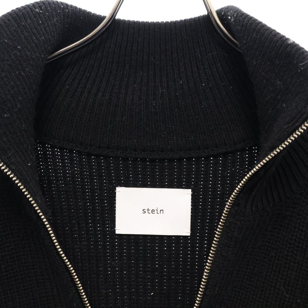 stein 黒 ジッパー付きハイネックニット 【公式通販】