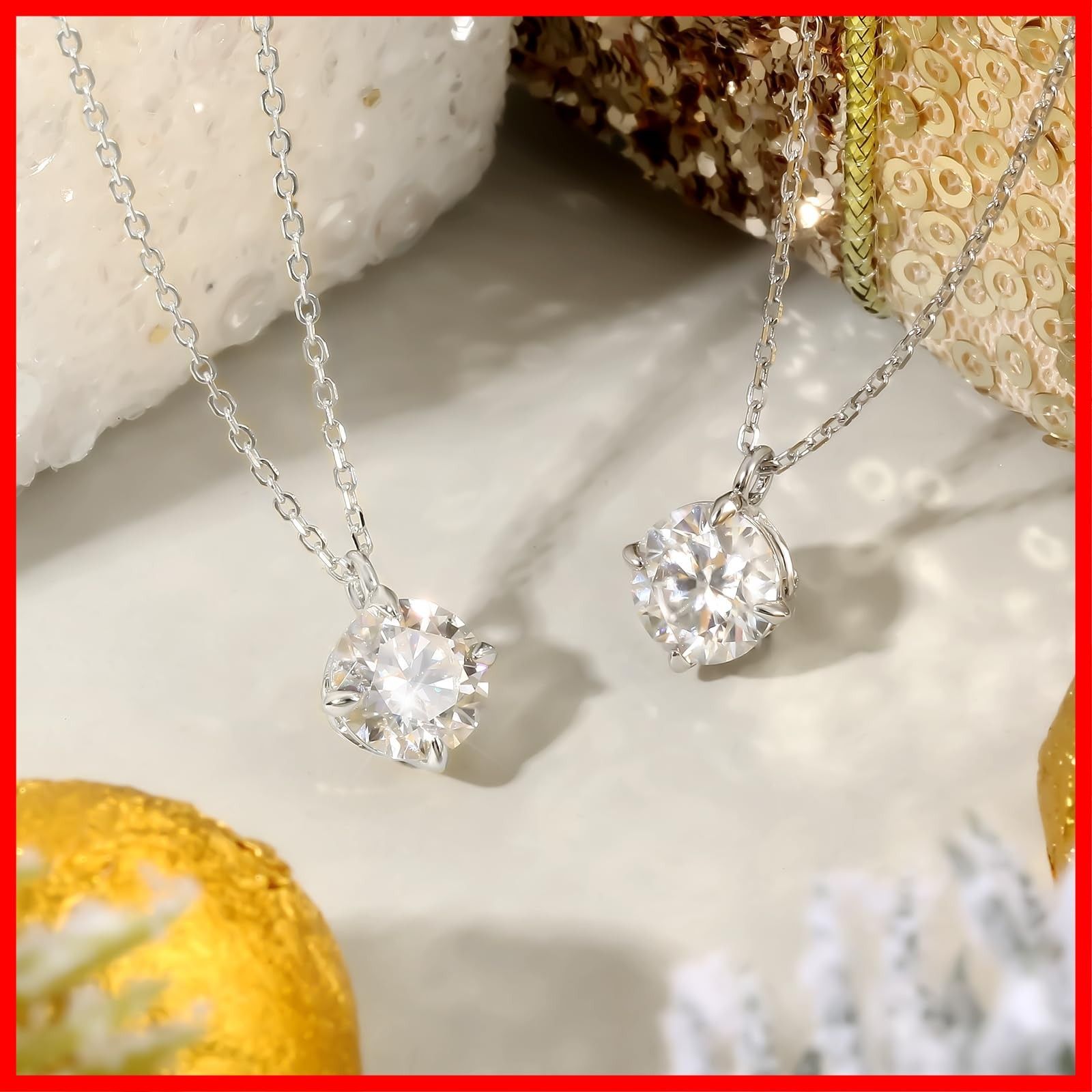 ホワイトゴールメッキ 長さ調節