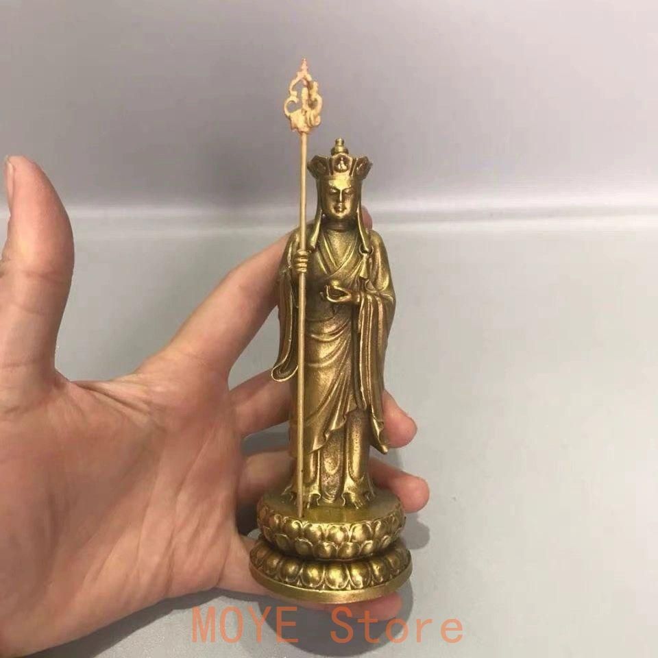 仏教美術 仏像 不動尊菩薩 銅製 仏像 彫刻 置物 開運 風水 仏教美術 仏像 宝冠自在思惟菩薩像仏堂 家内 供養 銅製 彫刻