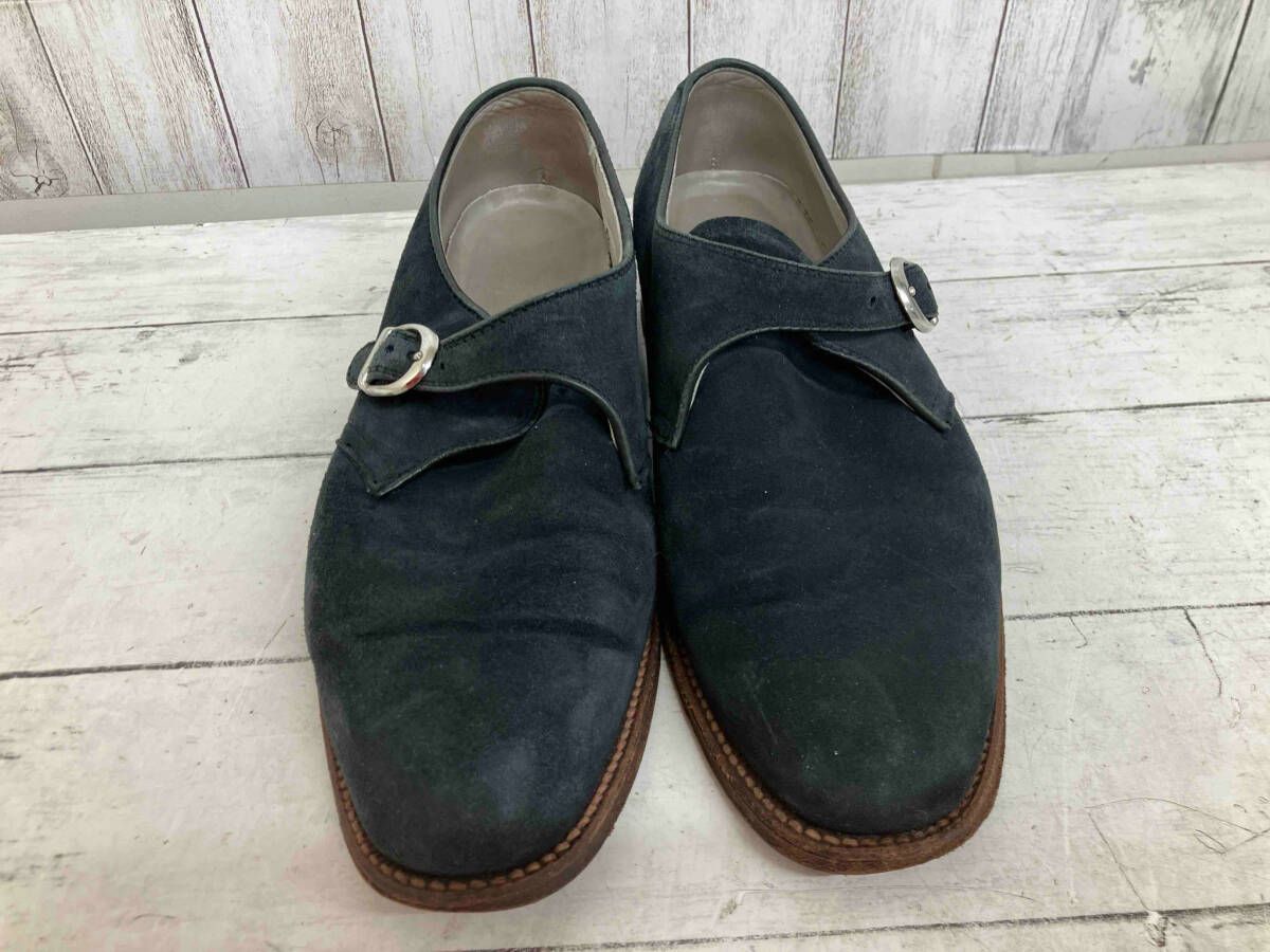 【ALDEN】モンクストラップ ネイビースエード 17031F 8D オールデン ALDEN 17031F スエード モンクストラップ ネイビー その他ドレス