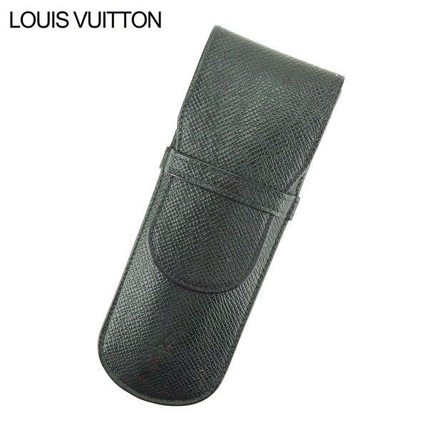 ルイ ヴィトン ペンケース ペンケース エテュイスティロ タイガ グリーン タイガレザー Louis Vuitton  T9673S 