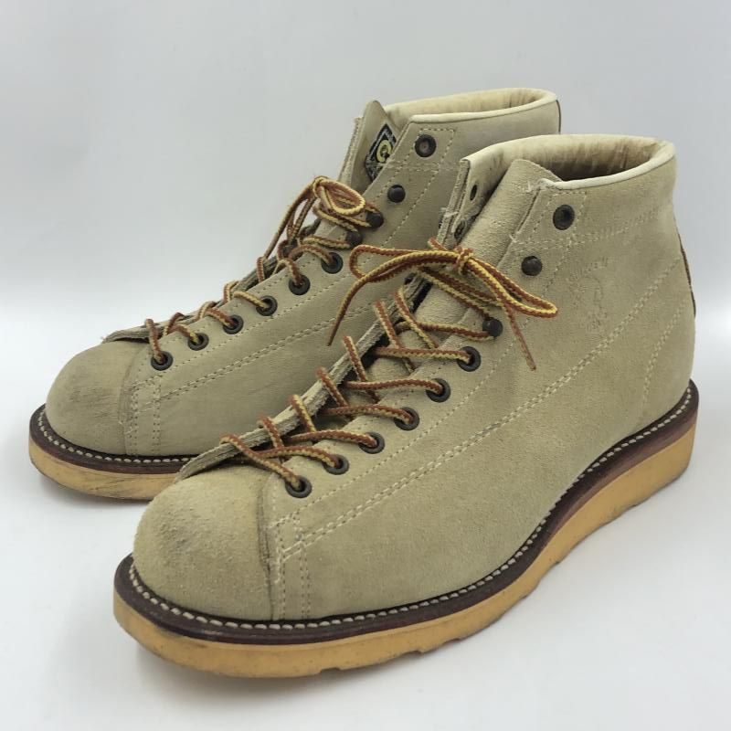 中古】CHIPPEWA モンキーブーツ 91073 スエード ベージュ 8EE 26cm