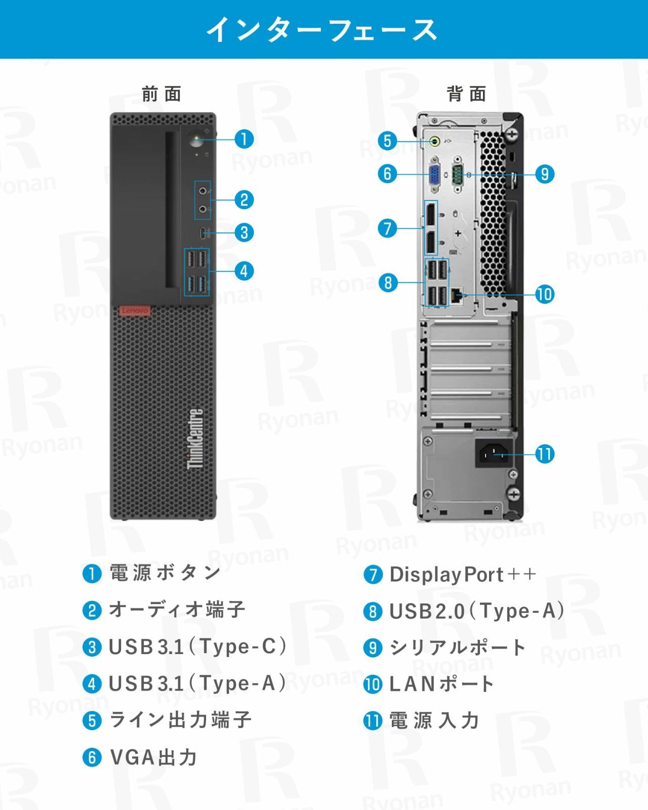 超メルカリ市】【Core i7 第8世代】中古パソコン デスクトップ Lenovo