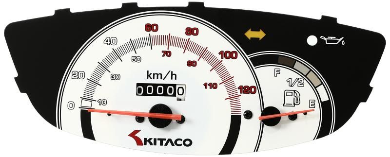 p*p様 キタコレーシングメーター キタコ(KITACO) スピードメーター 120KM/H ライブDIO-ZX 752