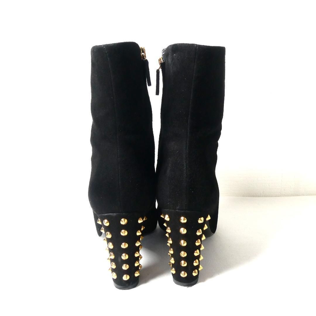 美品　GUCCI レザーボアブーツ　ショートブーツ　スタッズ　36.5 23.5 美品 GUCCI グッチ サイズ36.5 約23.5㎝ ショートブーツ ブーティ