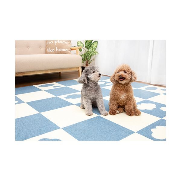 まとめ サンコーおくだけ吸着 おあそびマット 雲 メランジブルー×アイボリー KX-63 1パック 2枚 ×5セット WWW_USTAUSTRALIA_COM_AU