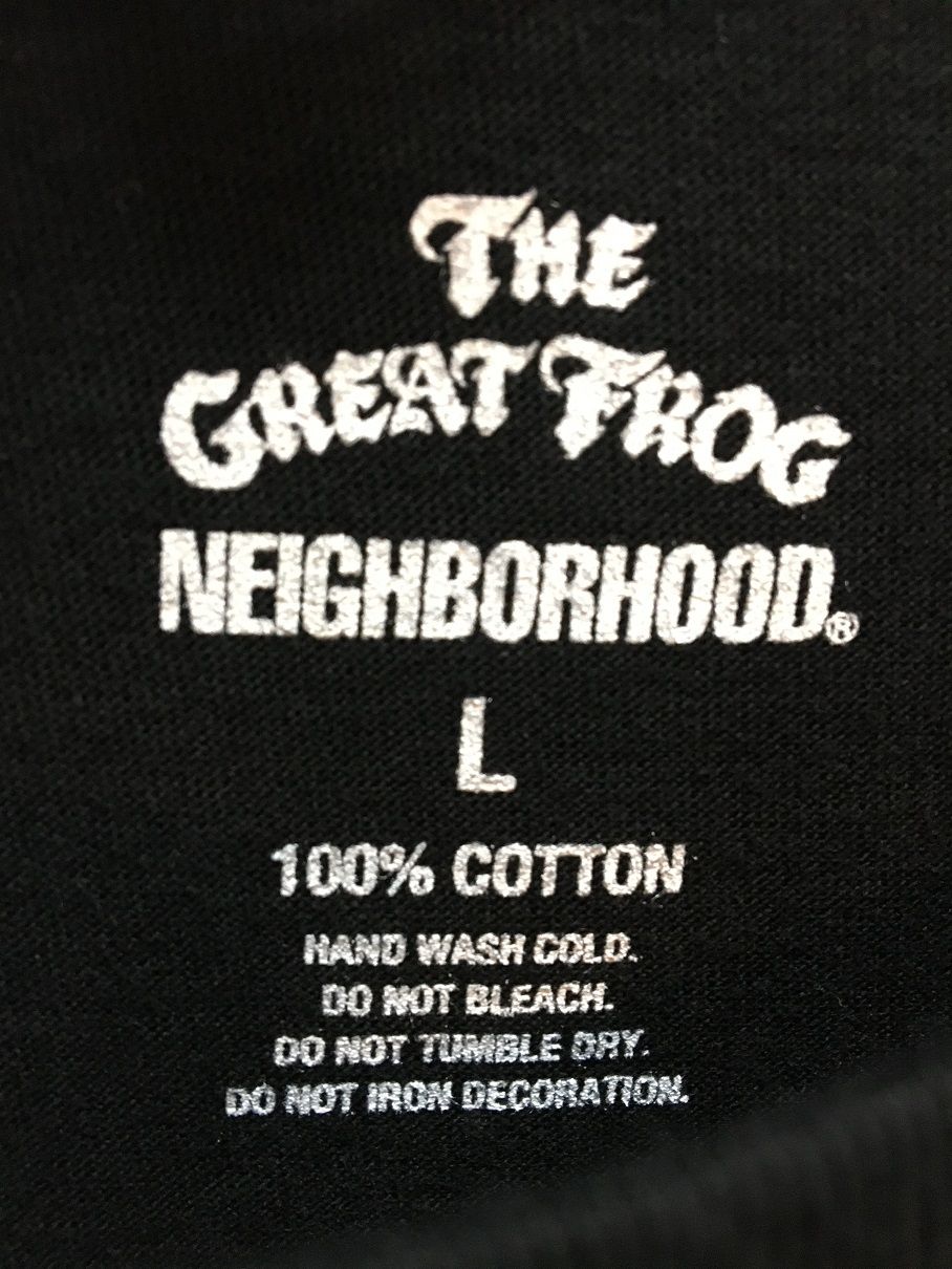 NEIGHBORHOOD NH × GREAT FROG.TEE SS BLACK ネイバーフッド グレート