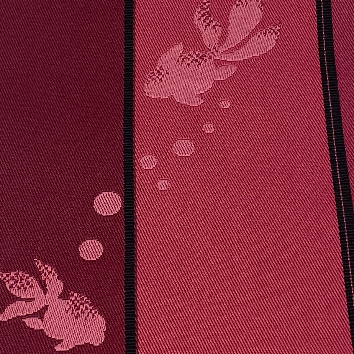 半幅帯 優品 金魚 縞 濃ピンク 化繊 【中古】 - メルカリ