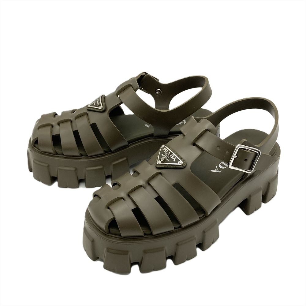 プラダ　ラバーサンダル　サイズ37 中古・古着通販】PRADA (プラダ) プラダ モノリス ラバー