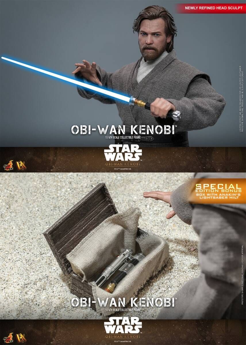 ホットトイズ 1/6 スター・ウォーズ オビ＝ワン・ケノービ DX.Ver ボーナスアクセサリー付き DX26B Obi-Wan Kenobi Hot  Toys - メルカリ