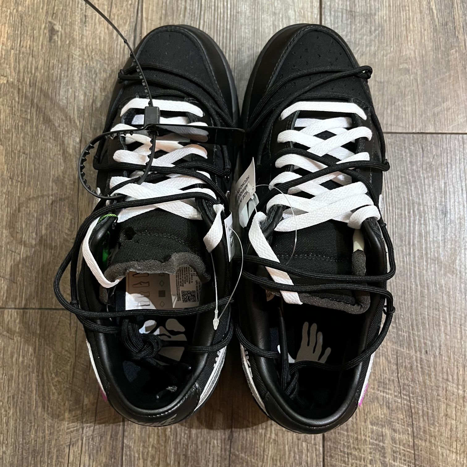 新品 OFF-WHITE NIKE DUNK LOW 1 OF 50 BLACK 50 DM1602-001 コラボ ...