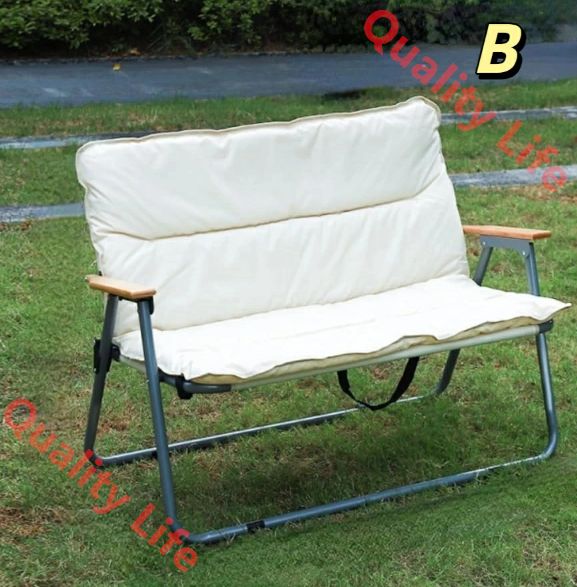 勘違いのない ベンチ椅子 アウトドアチェア 折りたたみ ベンチ椅子 アウトドアチェア 折りたたみ キャンプチェア アウトドア ベンチ キャンプ ベンチ 軽量 クッション付き 木製 アームレスト 試着のみ